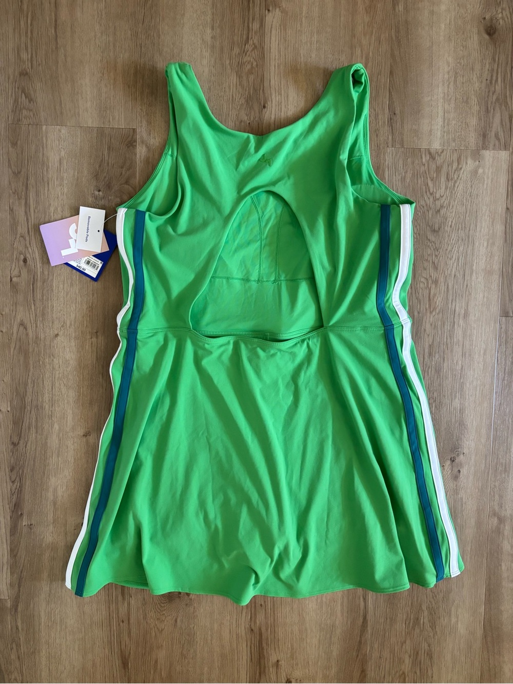 JoyLab Active Dress Women’s XL Green White Stripe Skort Tennis Pickleball Golf - Picture 3 of 7
